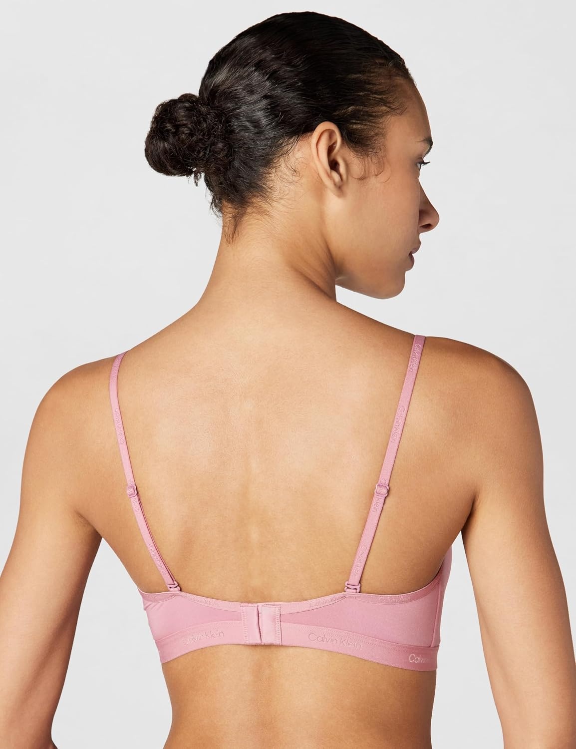 image:imageCalvin Klein Form to Body Lightly Lined Triangle BraletteSoft Mauve