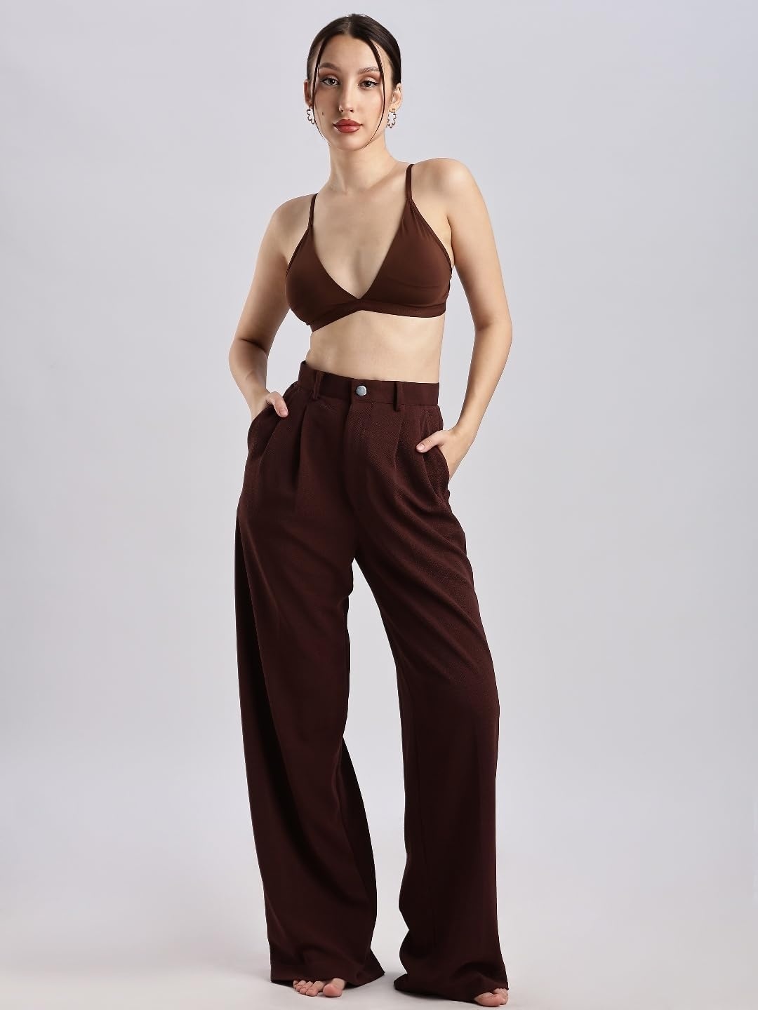 image:imageCalvin Klein Form to Body Lightly Lined Triangle BraletteUmber