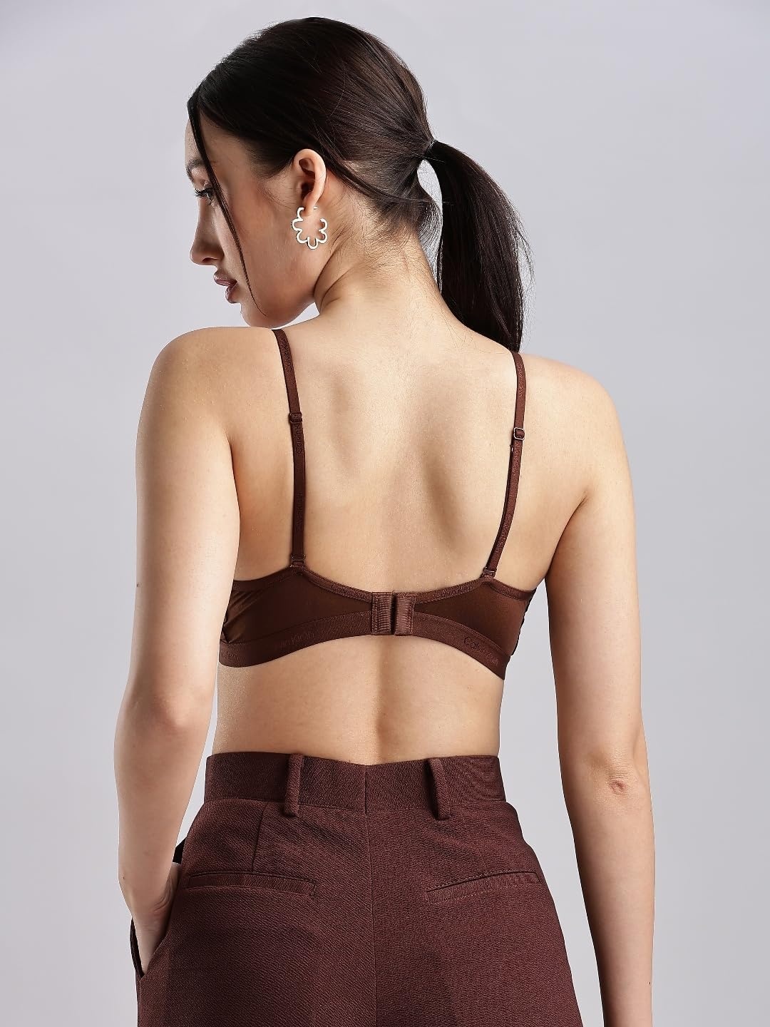 image:imageCalvin Klein Form to Body Lightly Lined Triangle BraletteUmber