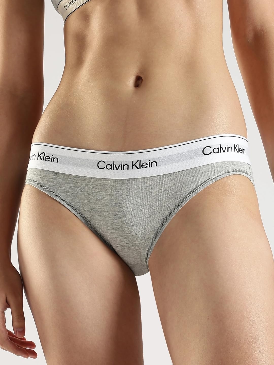 image:imageCalvin Klein Icon Cotton Modal BikiniGrey Heather