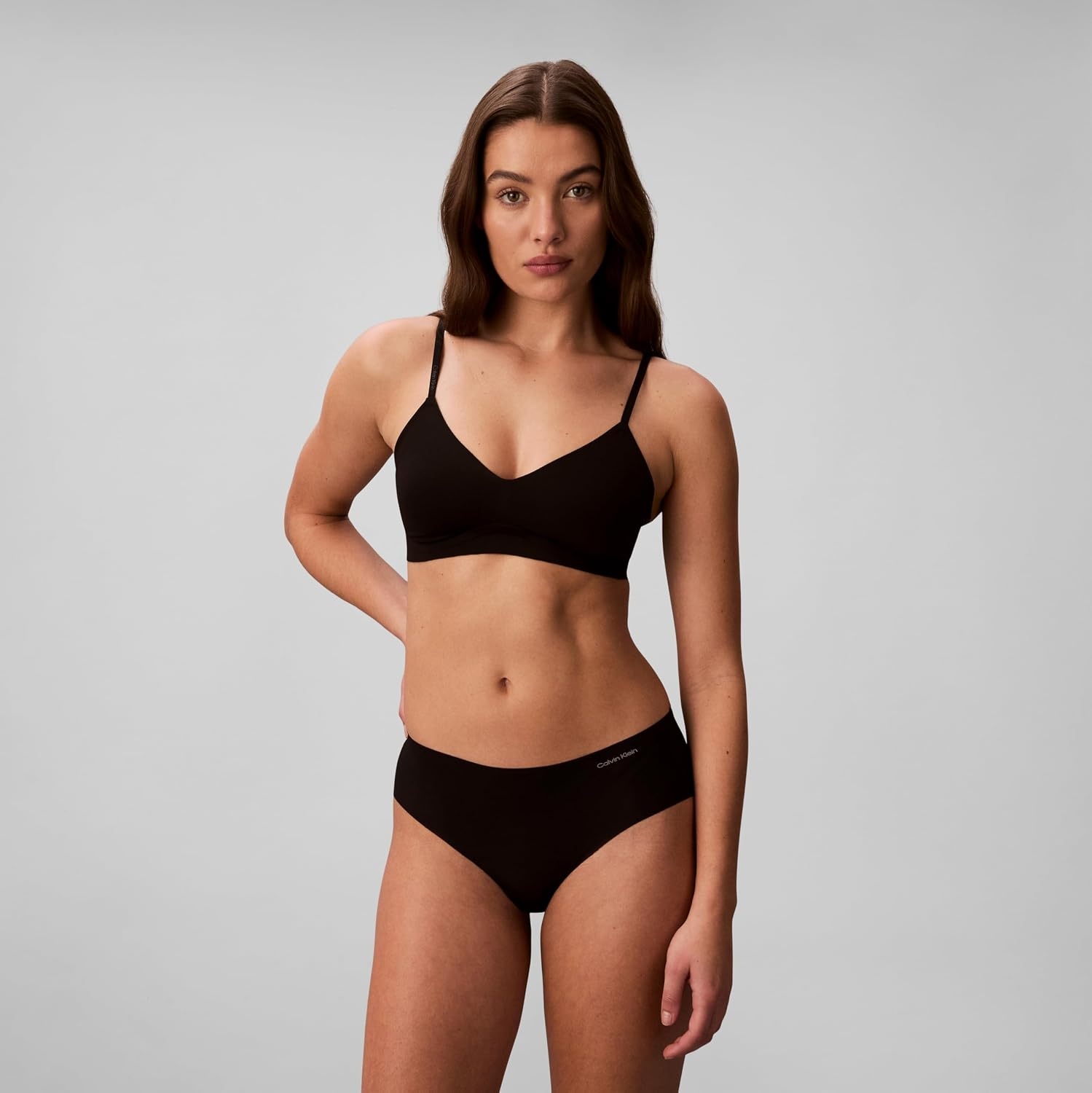 image:imageCalvin Klein Invisibles Gel Wire Lightly Lined BraletteBlack