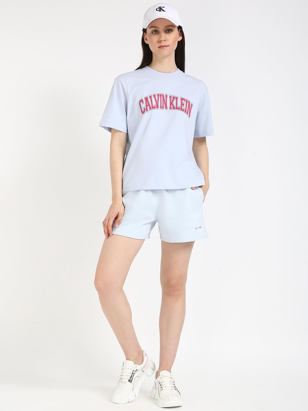 image:imageCalvin Klein Jeans Womens Boxy Varsity TShirtBlue