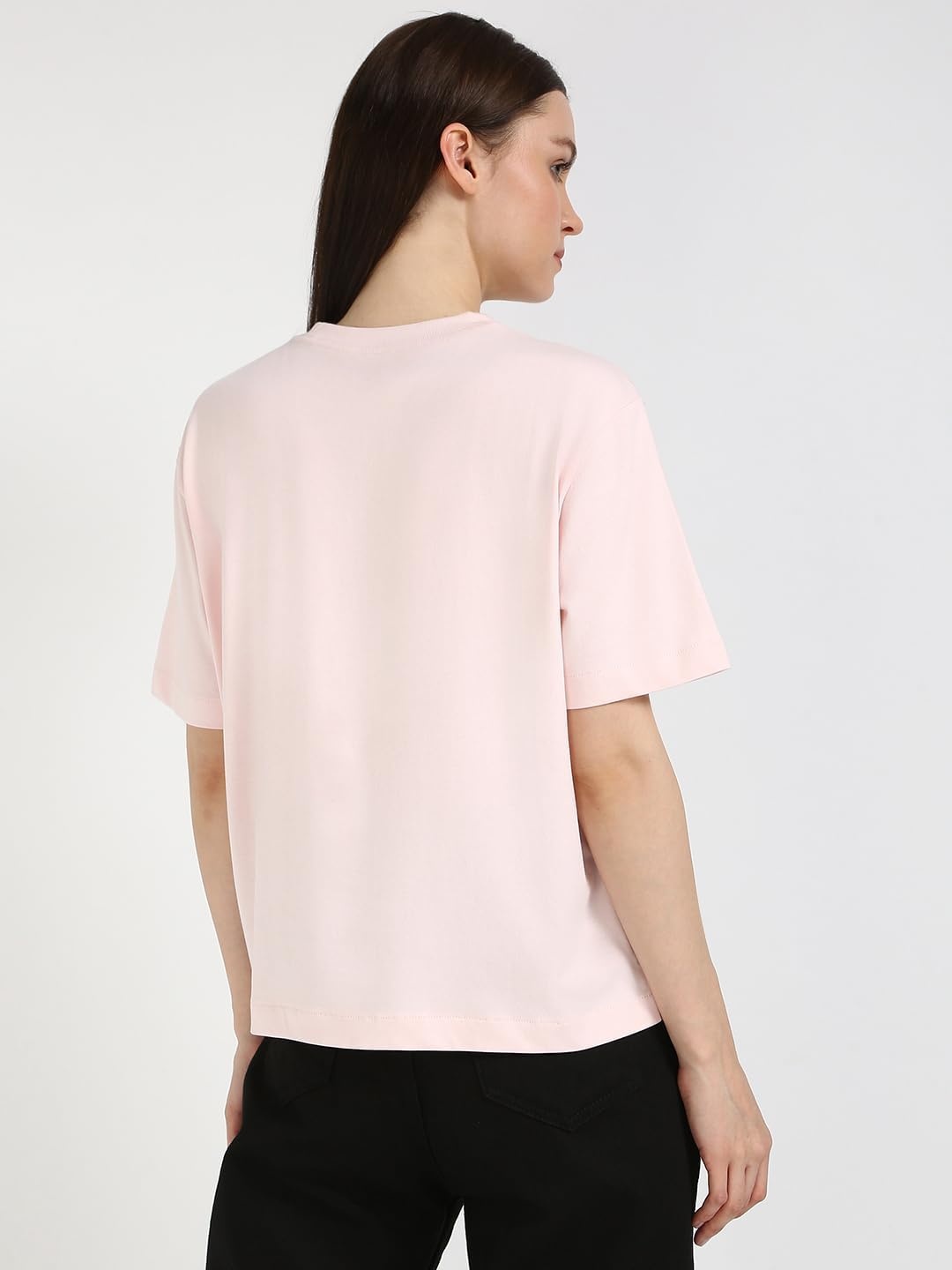 image:imageCalvin Klein Jeans Womens Boxy Varsity TShirtCrystal Pink