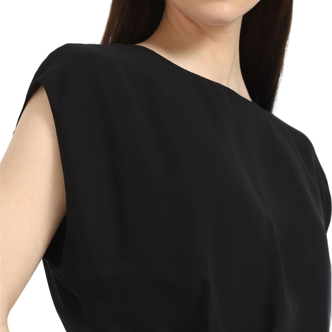 image:imageCalvin Klein Jeans Womens Chiffon Twist Front BlouseBlack