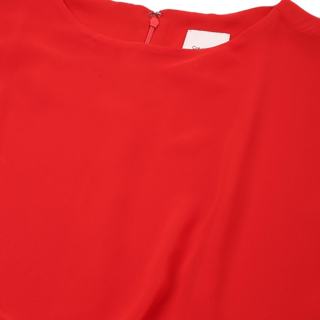 image:imageCalvin Klein Jeans Womens Chiffon Twist Front BlouseGoji Berry