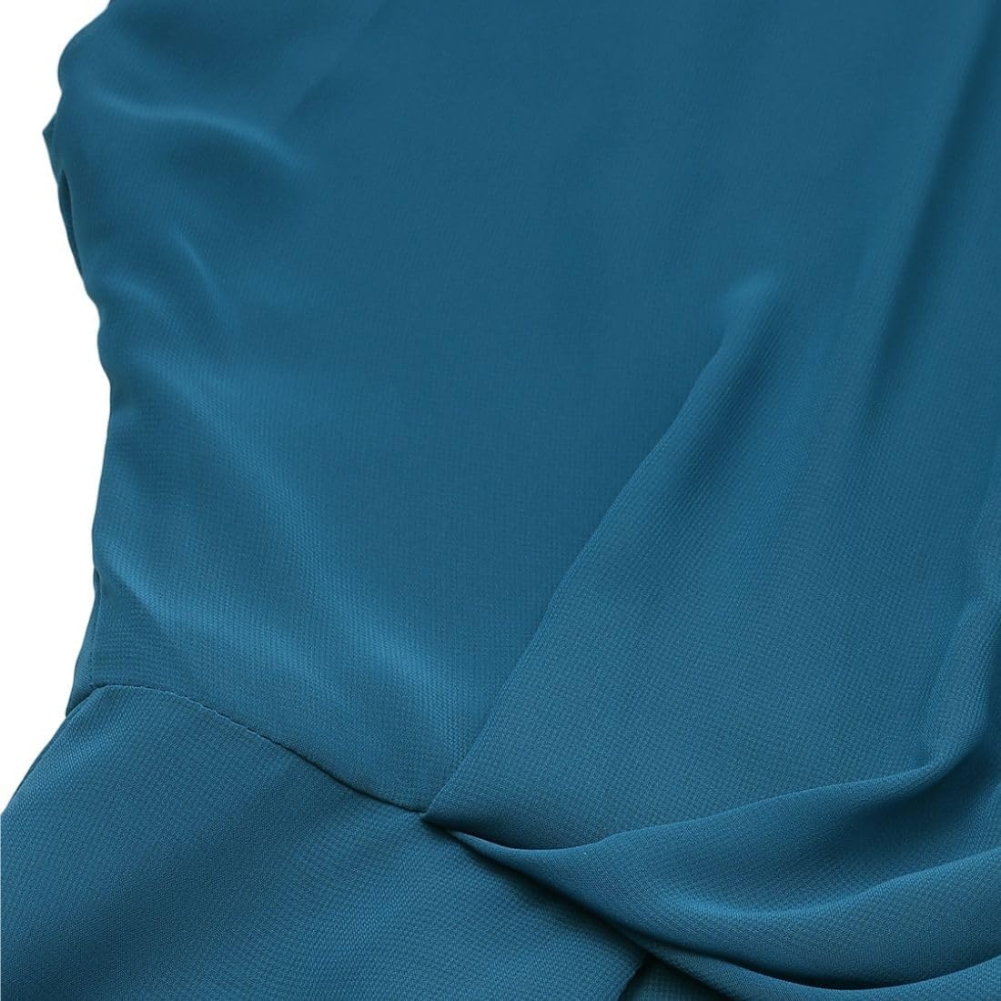 image:imageCalvin Klein Jeans Womens Chiffon Twist Front BlouseInk Blue