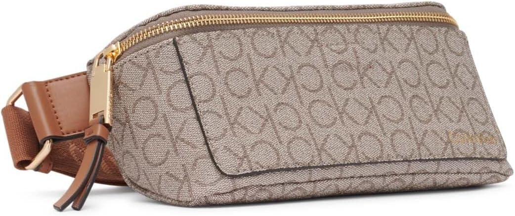 image:imageCalvin Klein Millie Novelty BeltAlmondTaupeCaramel
