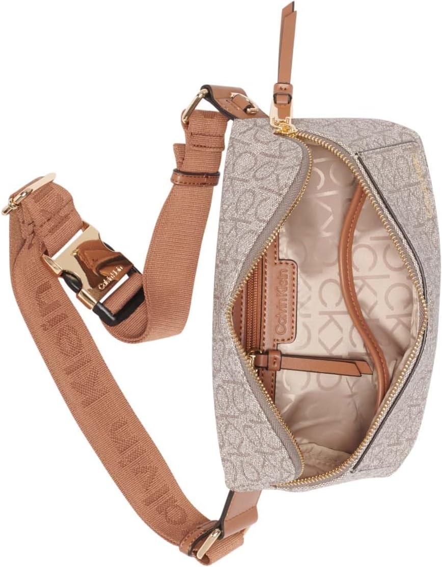 image:imageCalvin Klein Millie Novelty BeltAlmondTaupeCaramel