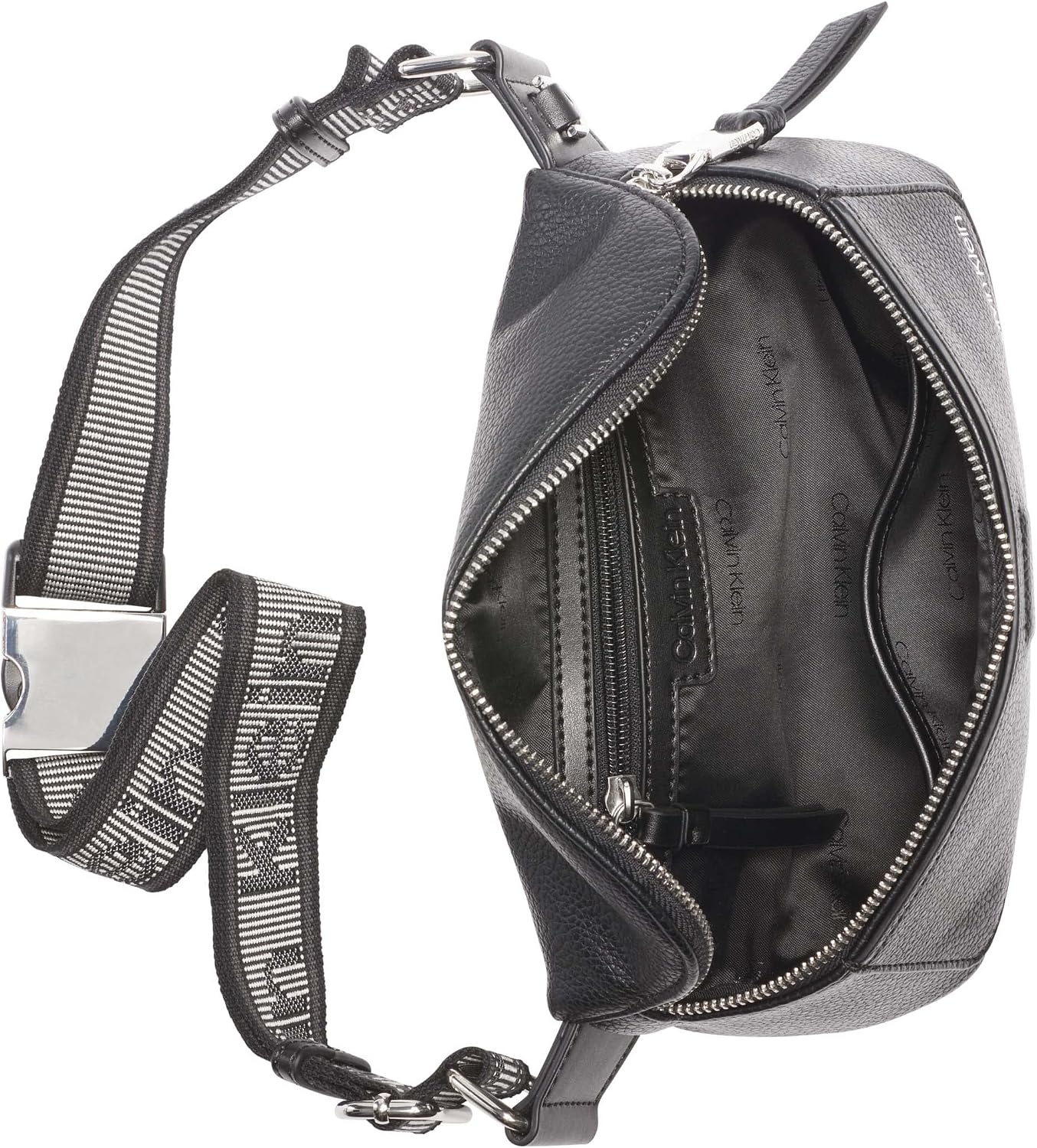 image:imageCalvin Klein Millie Novelty BeltBlackSilver