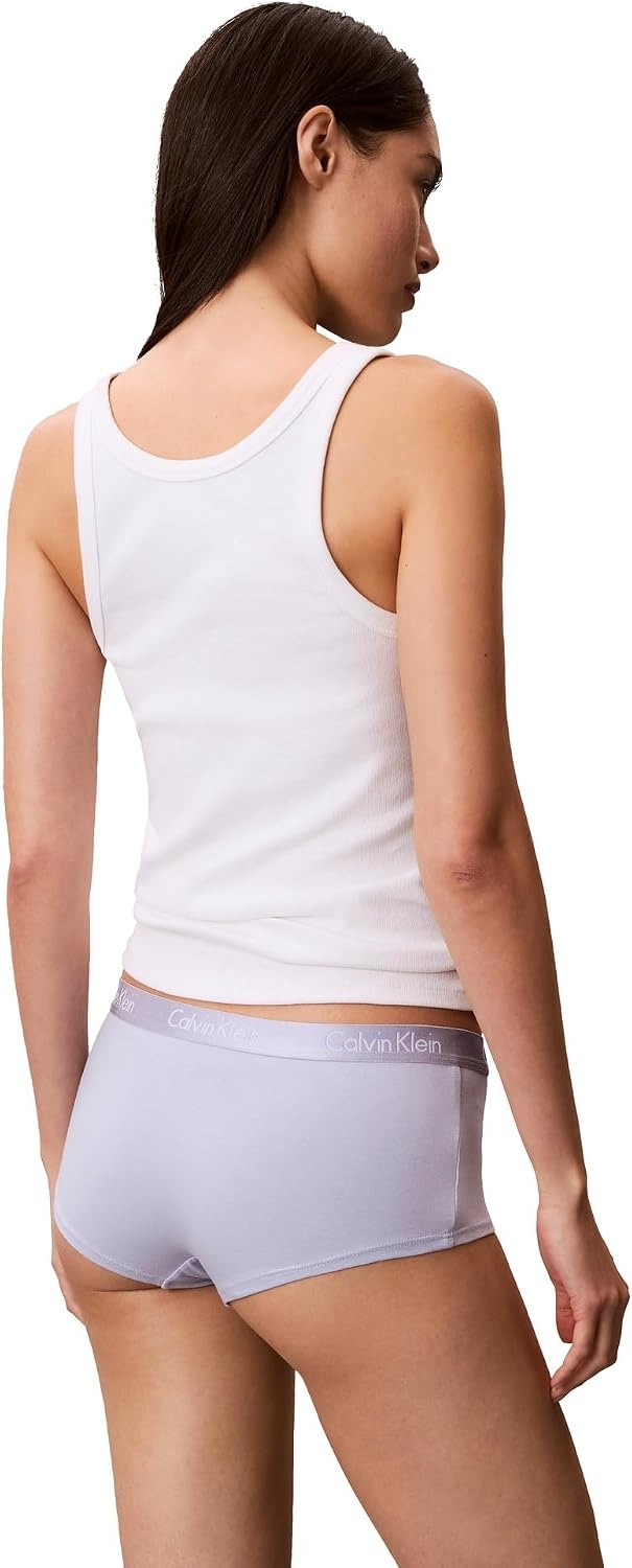 image:imageCalvin Klein Motive Cotton Boyshort Panties 3 PackShorelineCasual BlueWhite