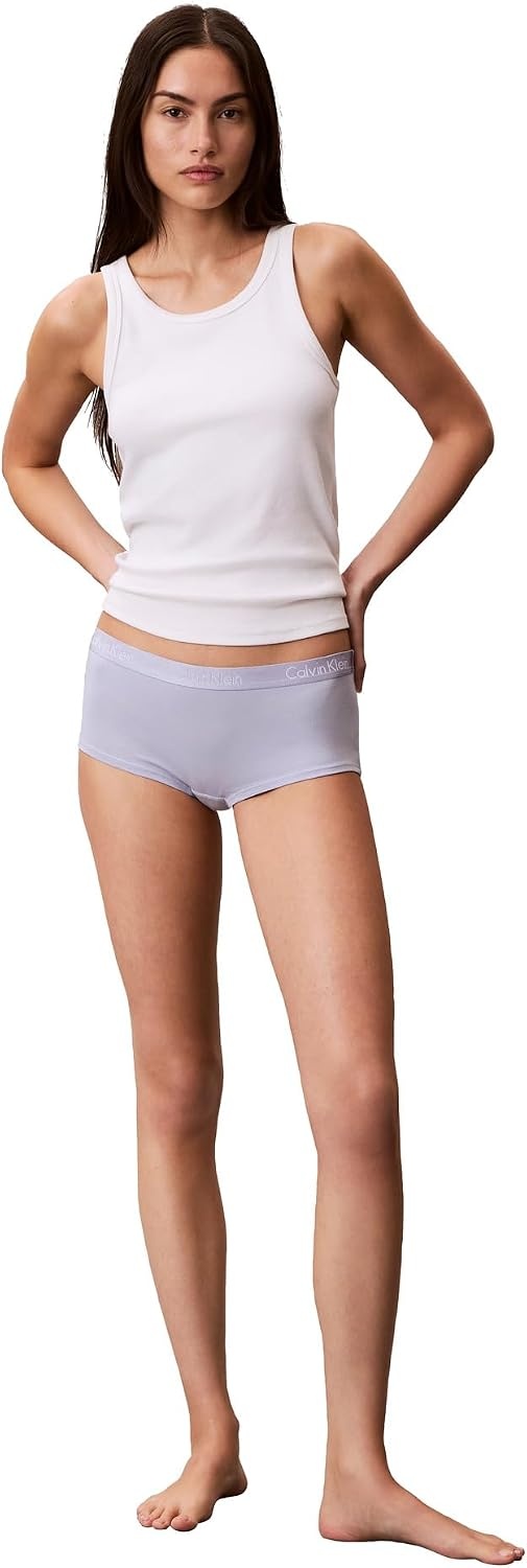 image:imageCalvin Klein Motive Cotton Boyshort Panties 3 PackShorelineCasual BlueWhite