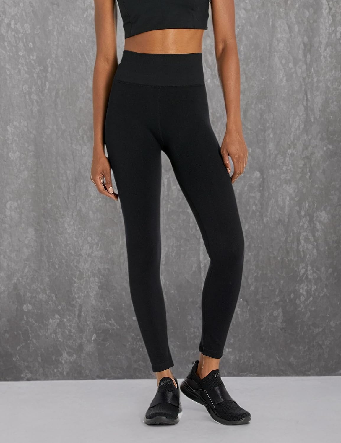 image:imageCalvin Klein Performance Womens Thin Rib High Waist 78 Length TightBlack