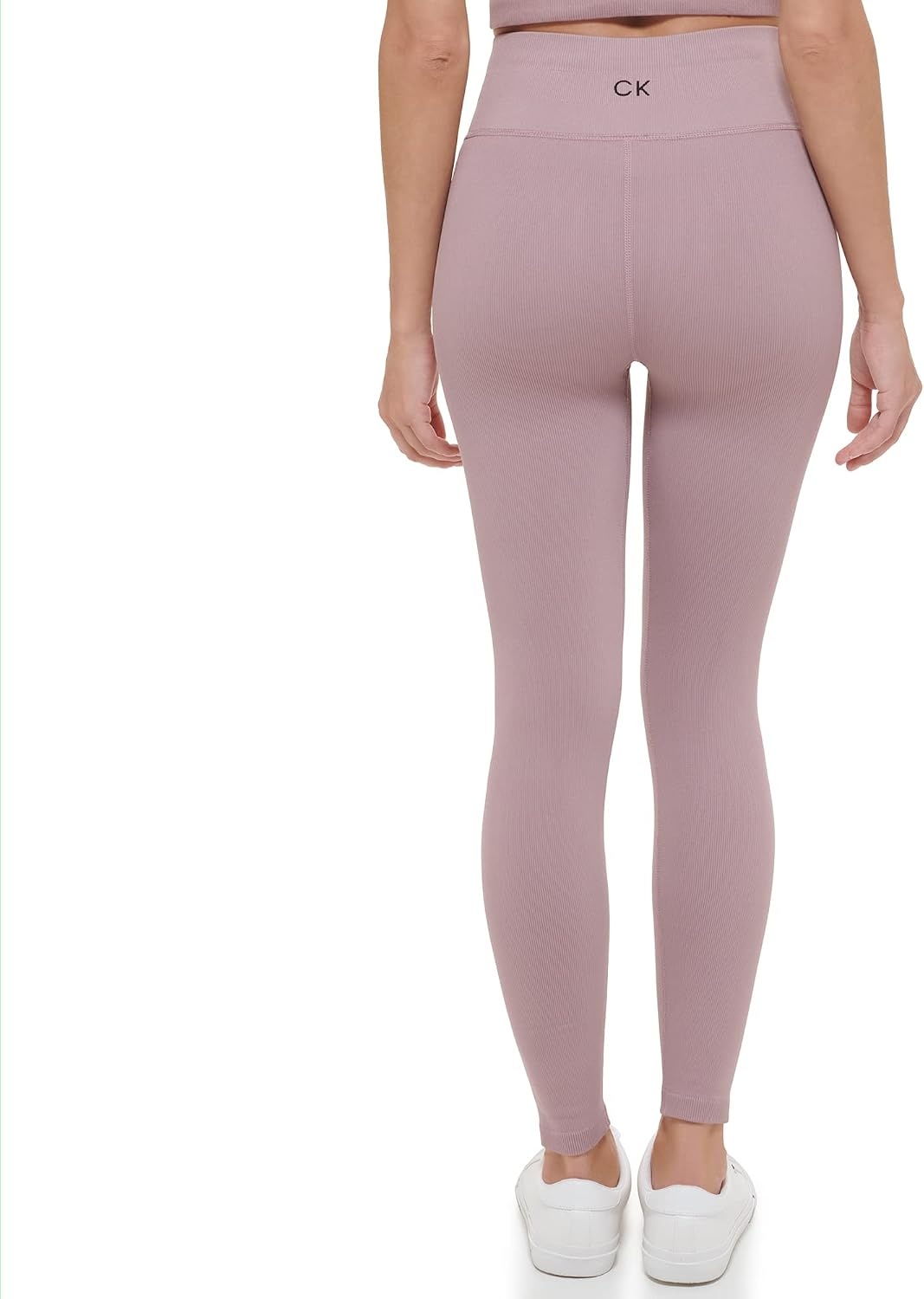 image:imageCalvin Klein Performance Womens Thin Rib High Waist 78 Length TightStardust