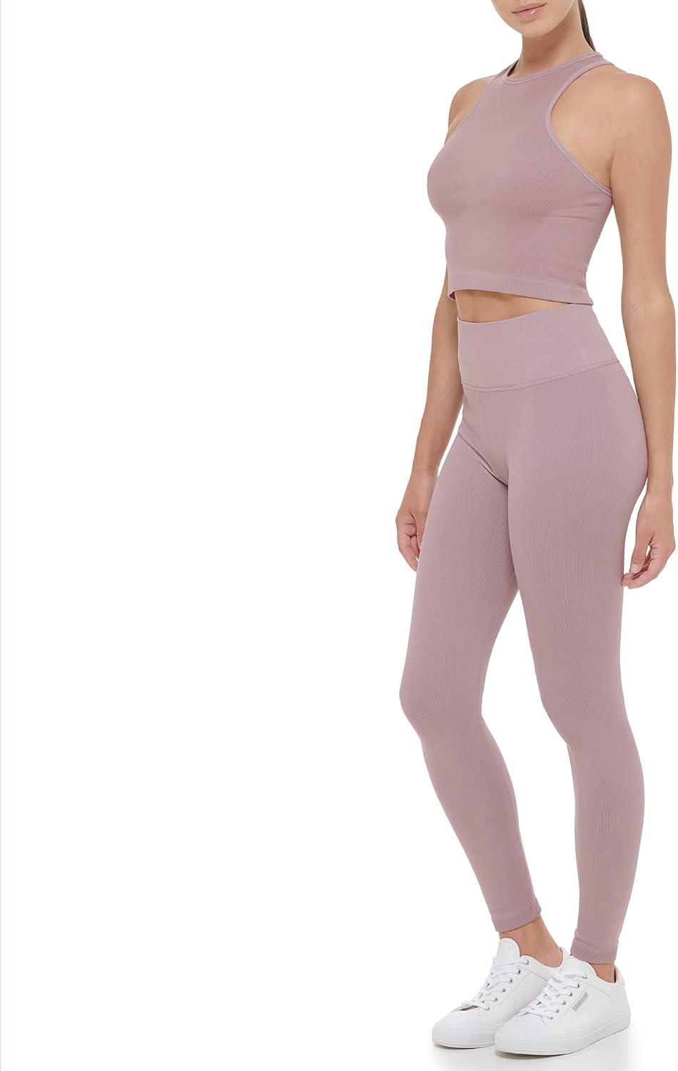 image:imageCalvin Klein Performance Womens Thin Rib High Waist 78 Length TightStardust