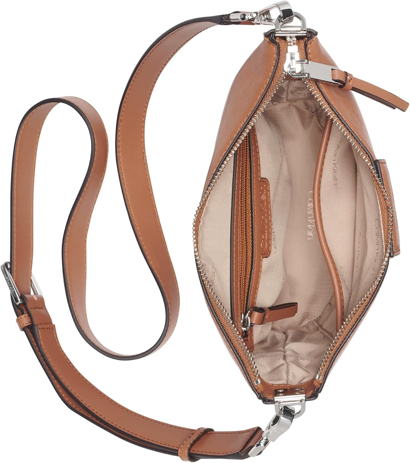 image:imageCalvin Klein Womens Ash NorthSouth CrossbodyCaramel