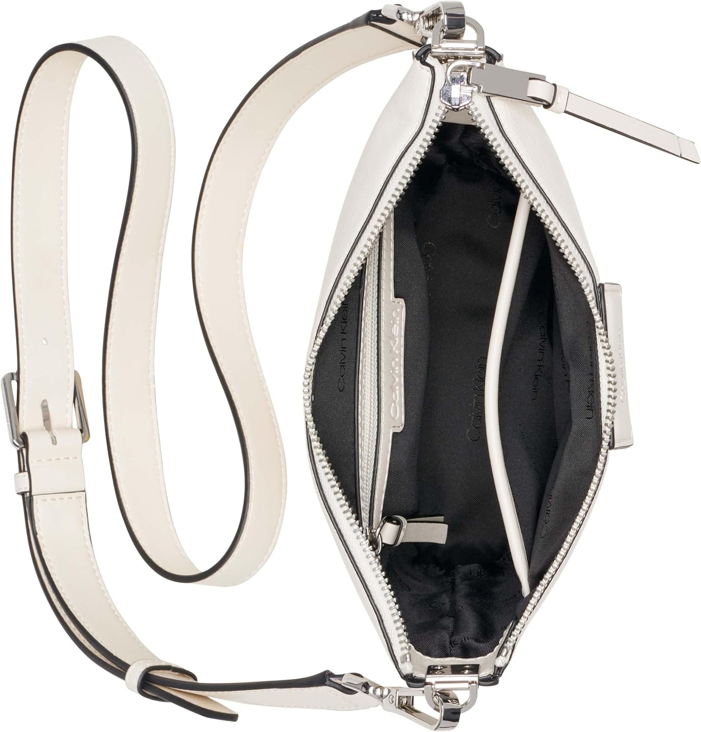 image:imageCalvin Klein Womens Ash NorthSouth CrossbodyCherub White