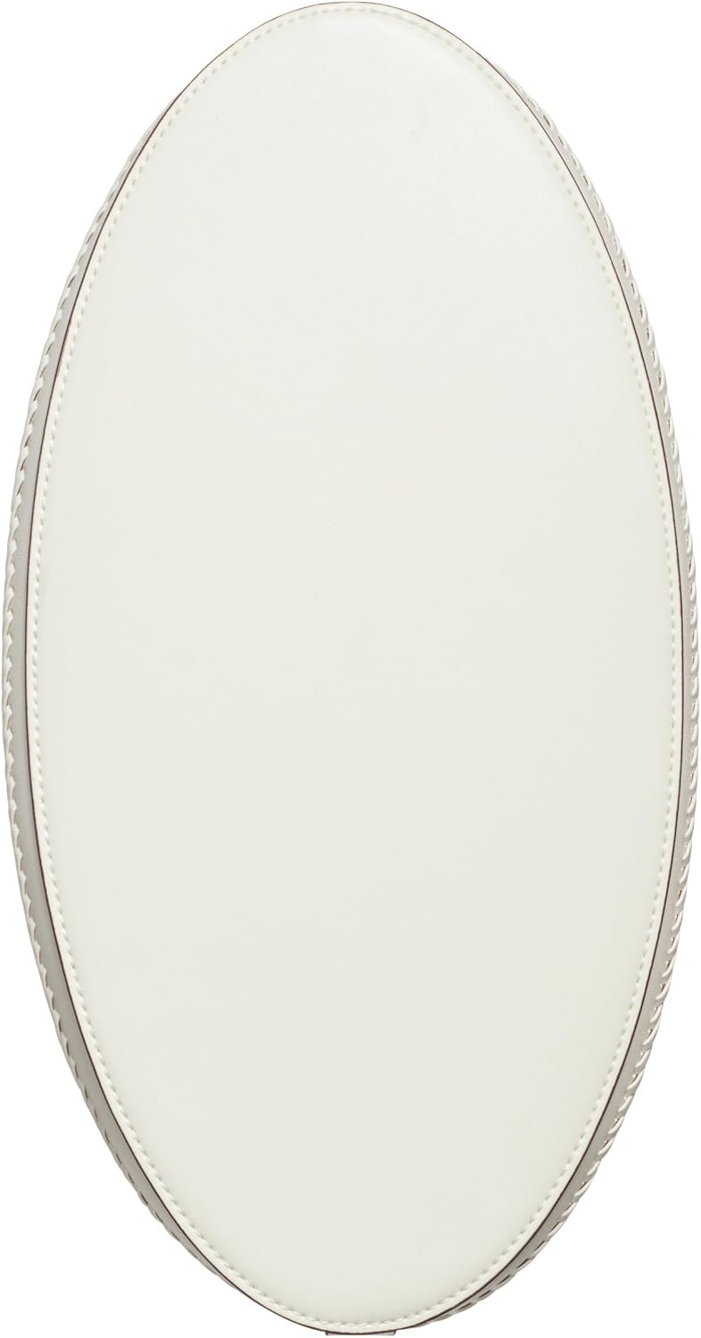 image:imageCalvin Klein Womens Ash Tote Bag NorthSouth Vegan Leather 2 PocketsNaturalWhite Canvas