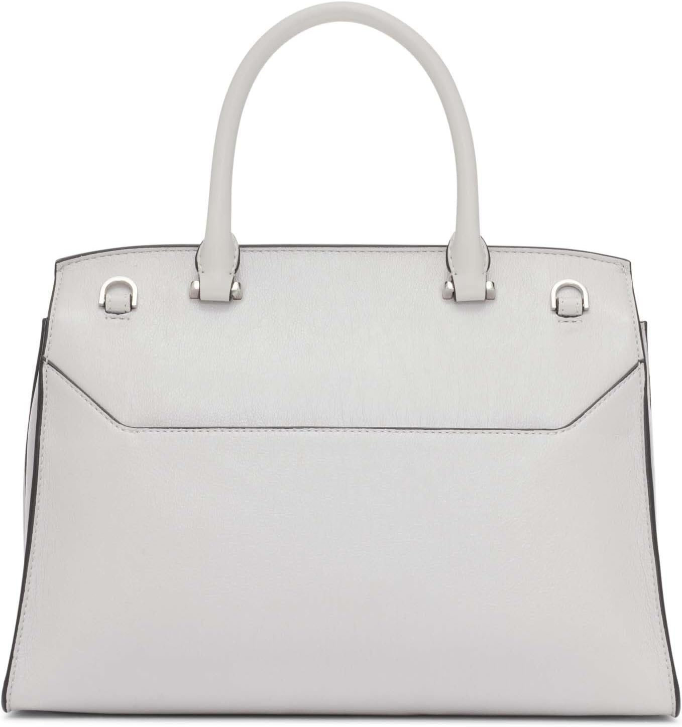 image:imageCalvin Klein Womens Becky Turn Lock Satchel Turn LockDove Grey