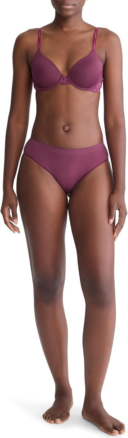 image:imageCalvin Klein Womens Bonded Flex BikiniMauve Wine