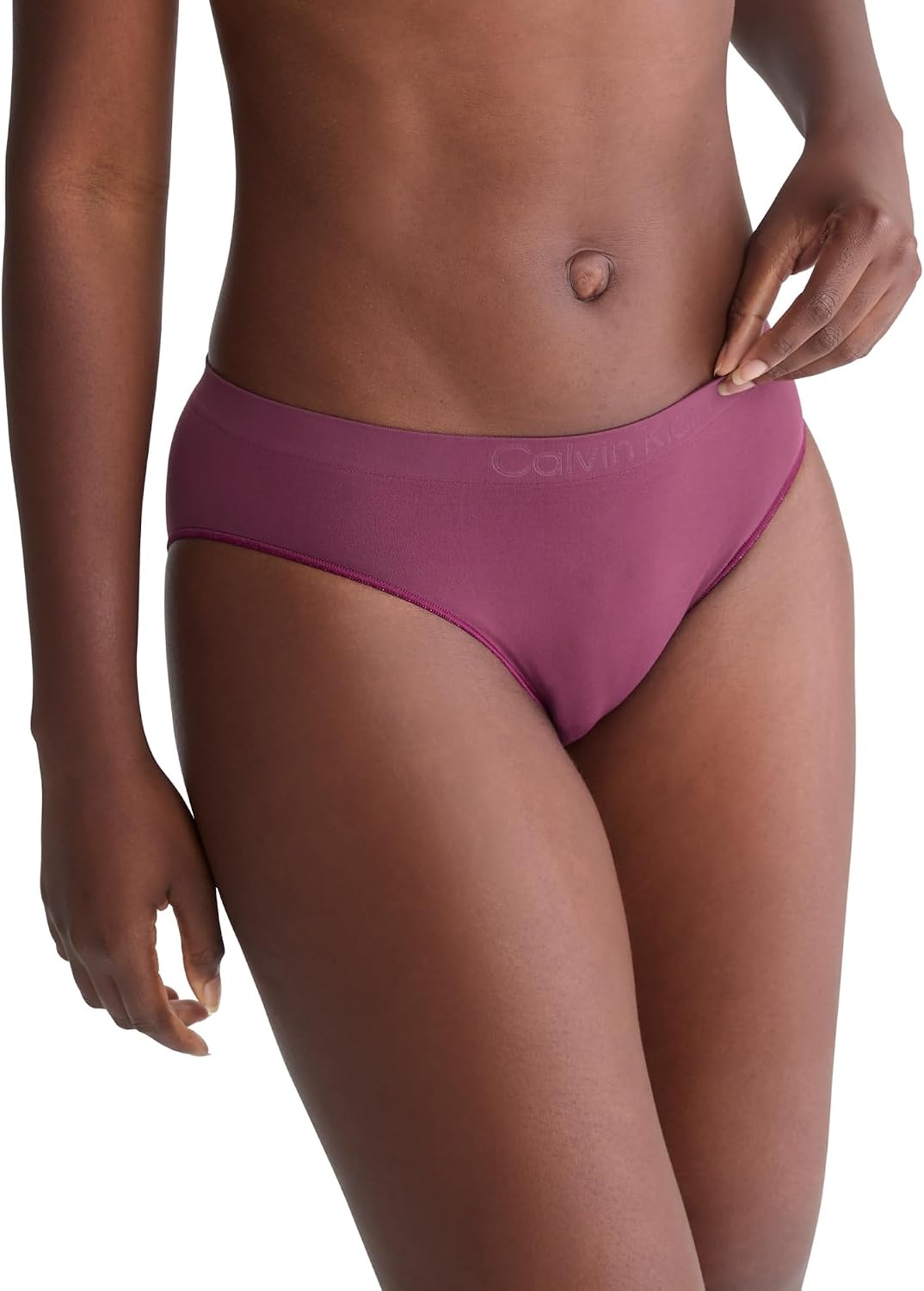 image:imageCalvin Klein Womens Bonded Flex BikiniMauve Wine