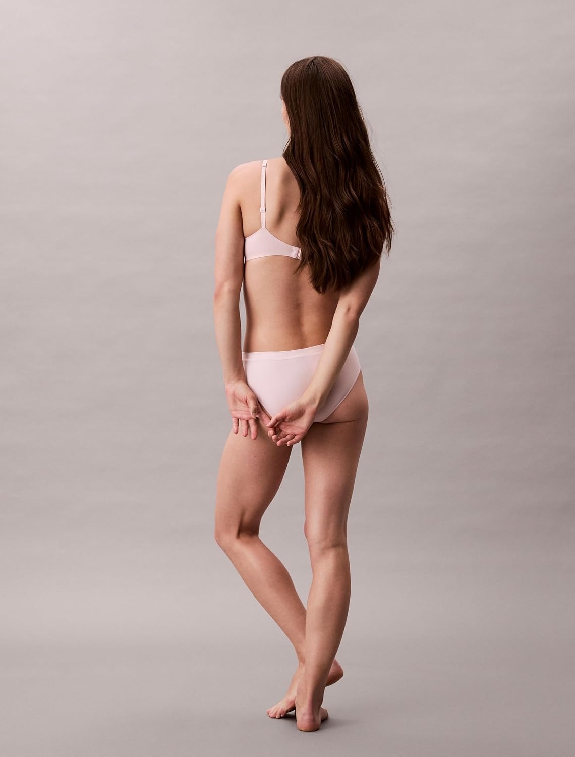image:imageCalvin Klein Womens Bonded Flex Seamless 3pack Mid Rise BikiniBlackCedarEggshell