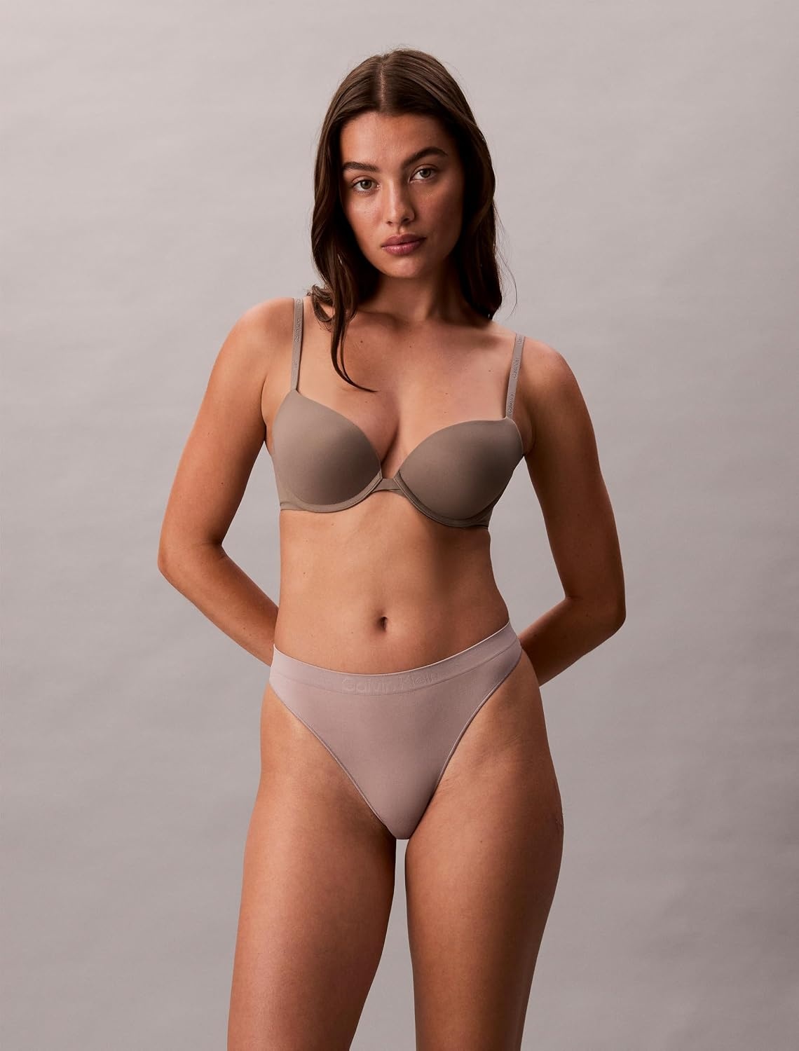 image:imageCalvin Klein Womens Bonded Flex Seamless 3pack Mid Rise ThongBlackMinkBeet Red