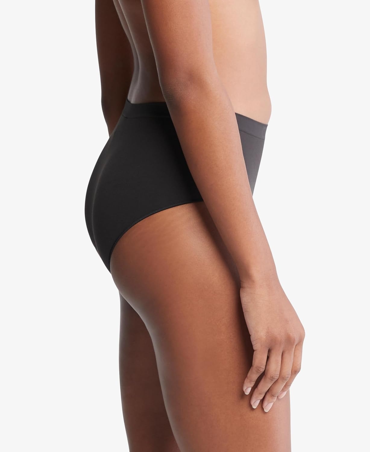 image:imageCalvin Klein Womens Bonded Flex Seamless High Rise BriefBlack