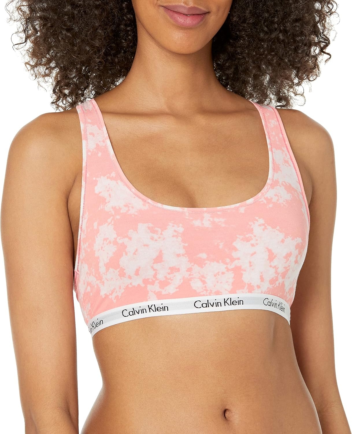 image:imageCalvin Klein Womens Carousel Logo BraletteMorongo Clouds Tickled Pink