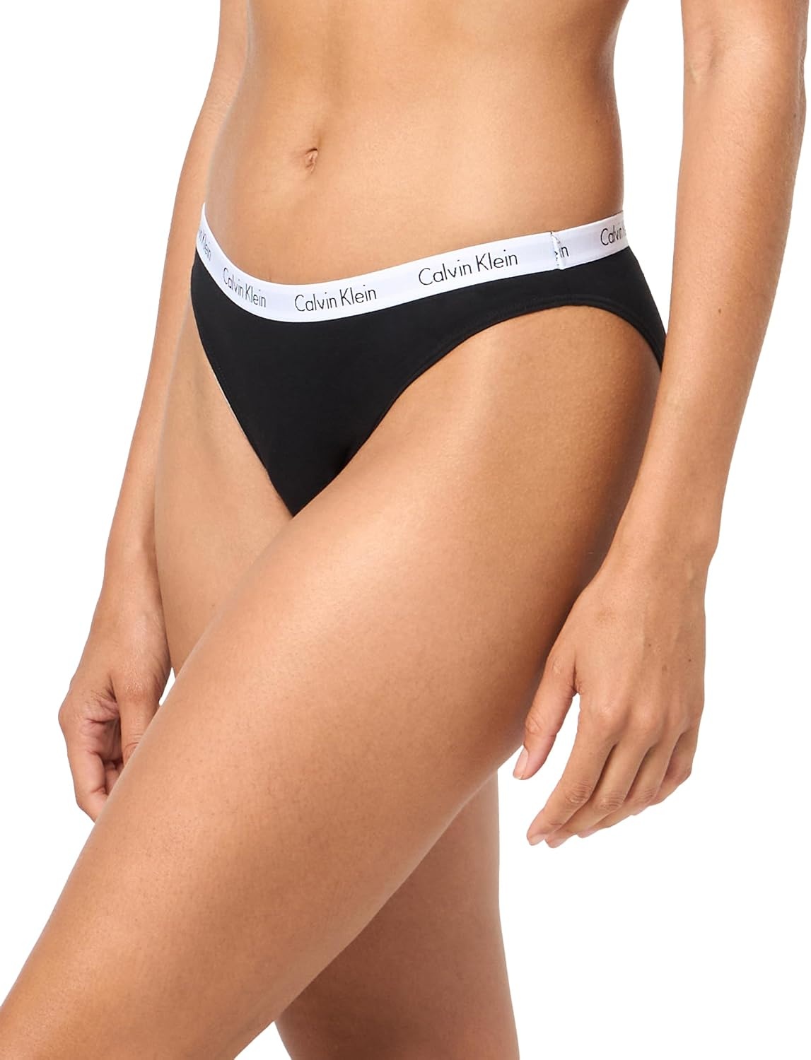 image:imageCalvin Klein Womens Carousel Logo Cotton Stretch Bikini Panties 3 PackBlackOrchid PetalSeersucker Stripeorchid Petal