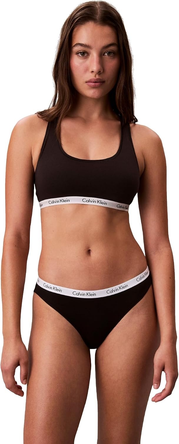 image:imageCalvin Klein Womens Carousel Logo Cotton Stretch Bikini Panties 3 PackBlackSandalwoodCedar
