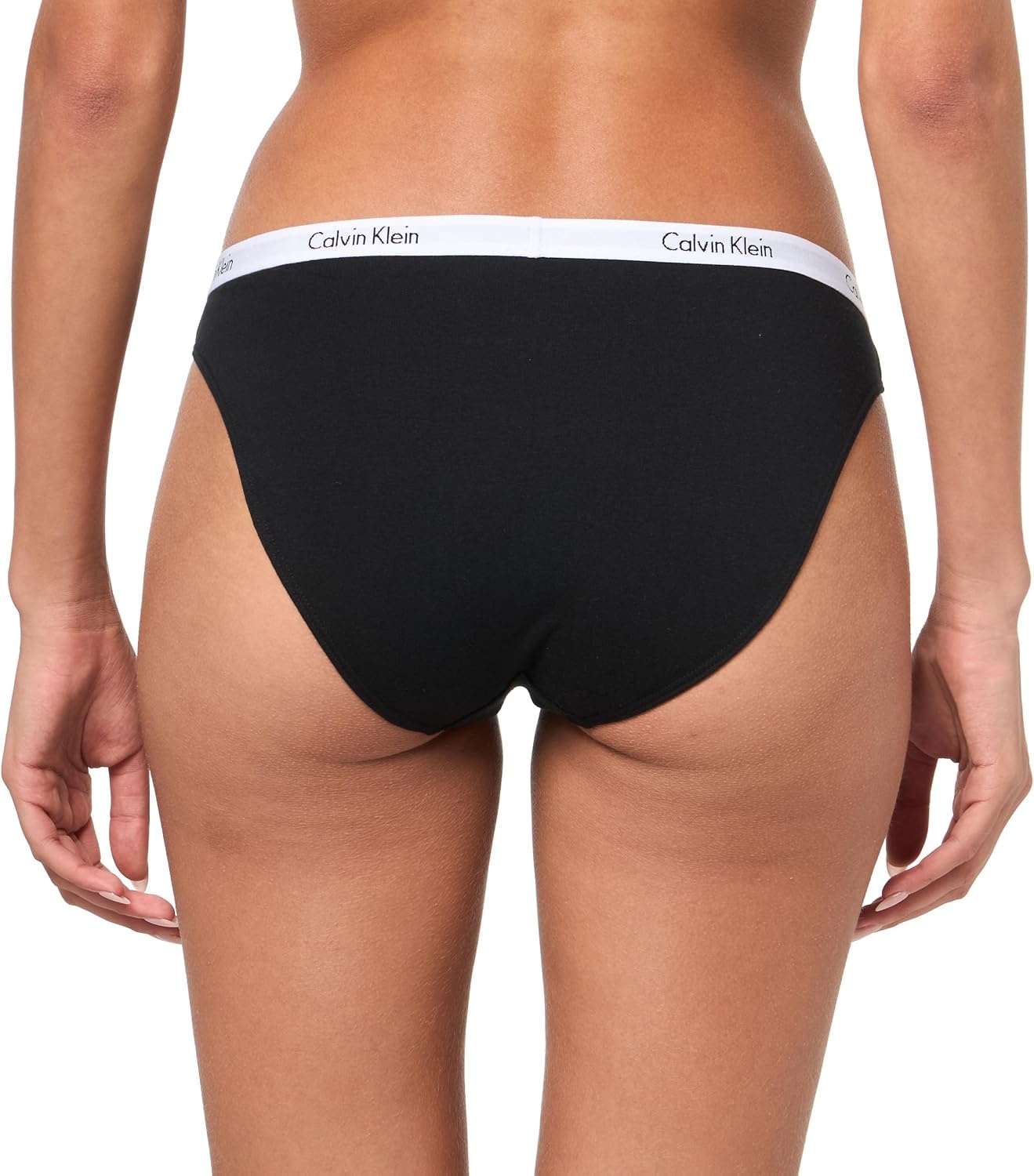 image:imageCalvin Klein Womens Carousel Logo Cotton Stretch Bikini Panties 3 PackBlackWhiteNymphs Thigh