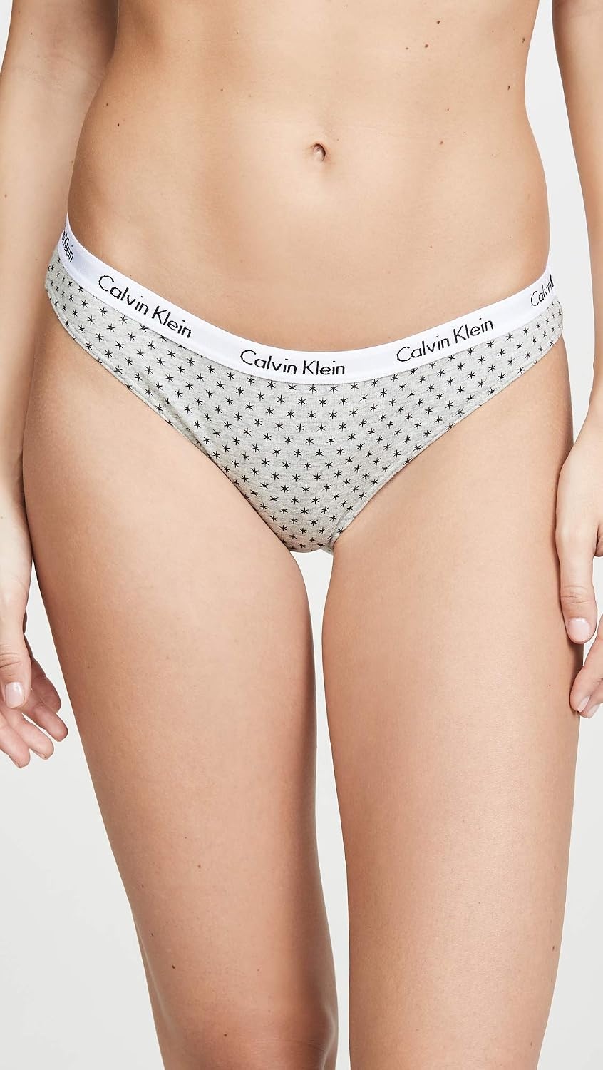 image:imageCalvin Klein Womens Carousel Logo Cotton Stretch Bikini Panties 3 PackTemperBlackTwinkle Star
