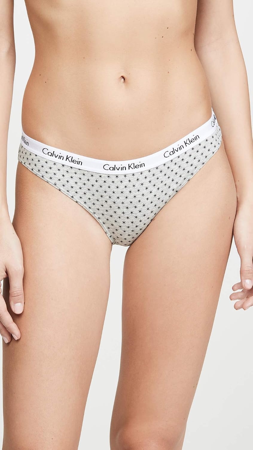 image:imageCalvin Klein Womens Carousel Logo Cotton Stretch Bikini Panties 3 PackTemperBlackTwinkle Star