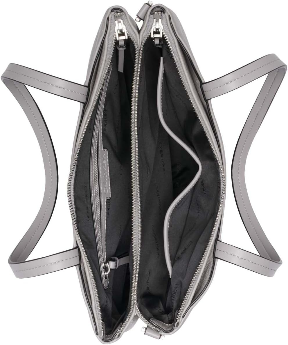 image:imageCalvin Klein Womens Chrome Organizational 2 in 1 Tote OrganizationalStone
