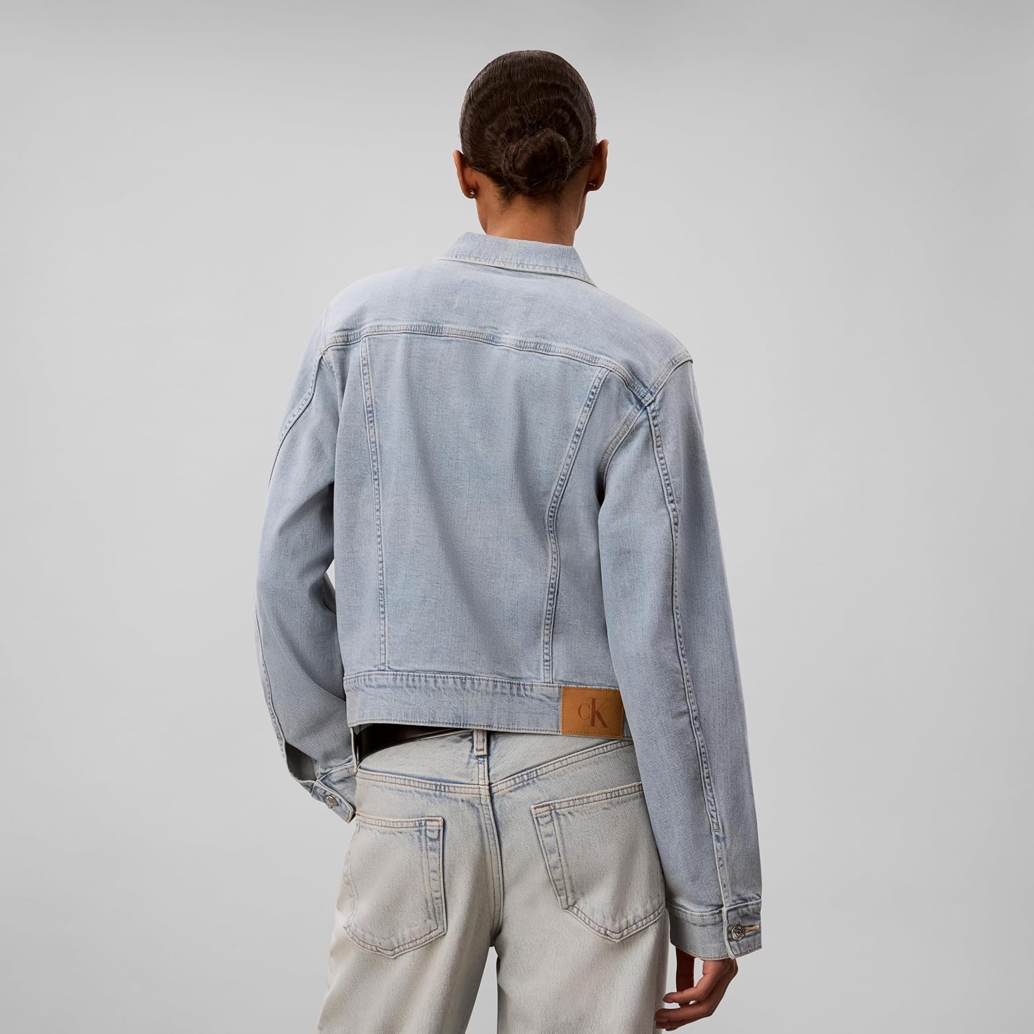 image:imageCalvin Klein Womens Classic Denim Trucker JacketIndigo