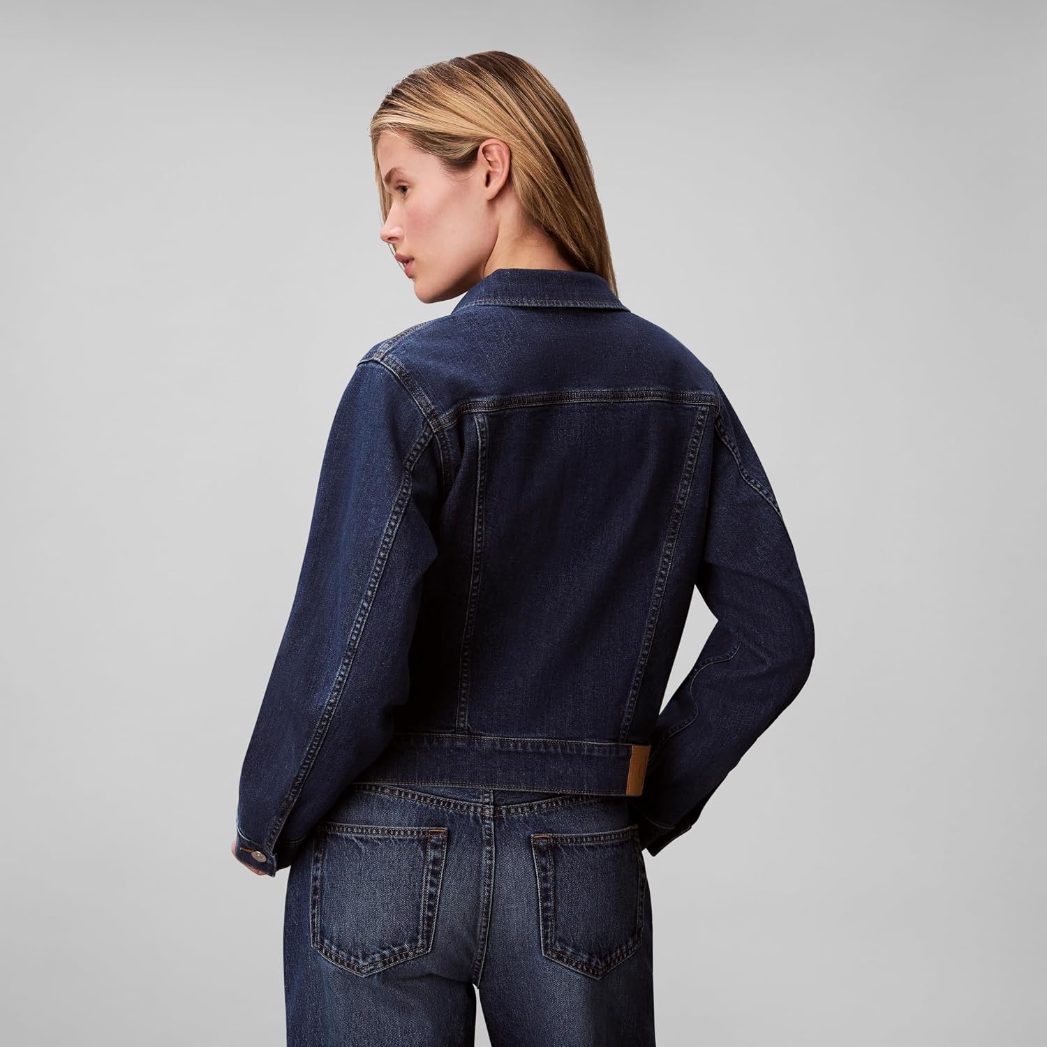 image:imageCalvin Klein Womens Classic Denim Trucker JacketStorm Blue