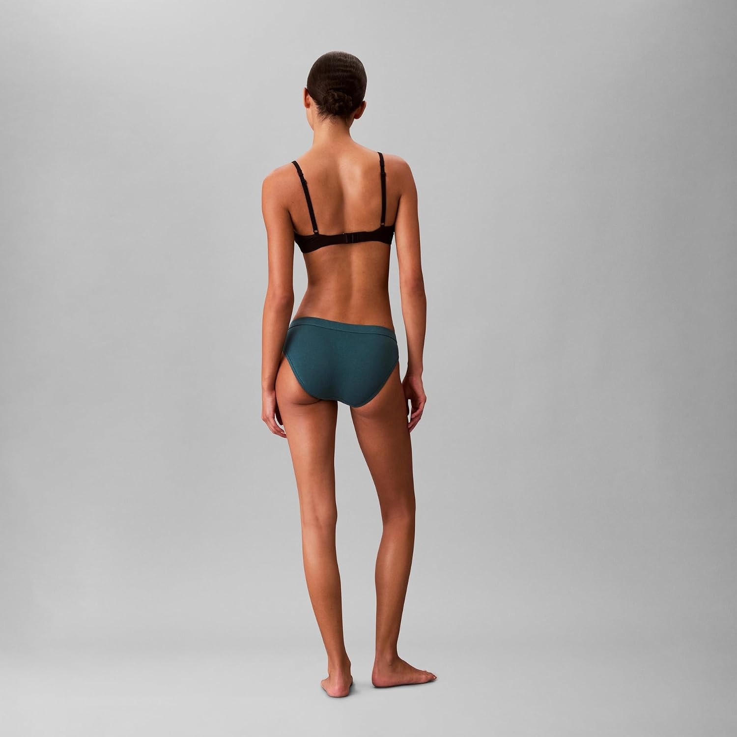 image:imageCalvin Klein Womens Comfort Logo Cotton Stretch Bikini Panties 3 PackBlackChalkAtlantic Deep