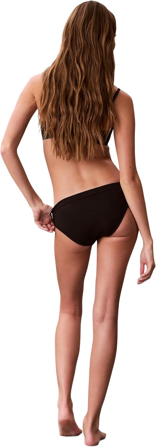 image:imageCalvin Klein Womens Comfort Logo Cotton Stretch Bikini Panties 3 PackBlackSnow HeatherFresh Taupe