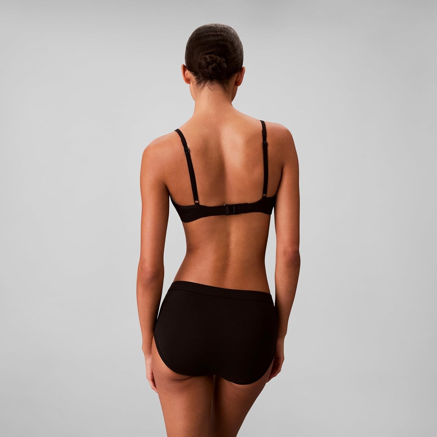 image:imageCalvin Klein Womens Comfort Logo Cotton Stretch Modern Brief Panties 3 PackBlackChalkAtlantic Deep