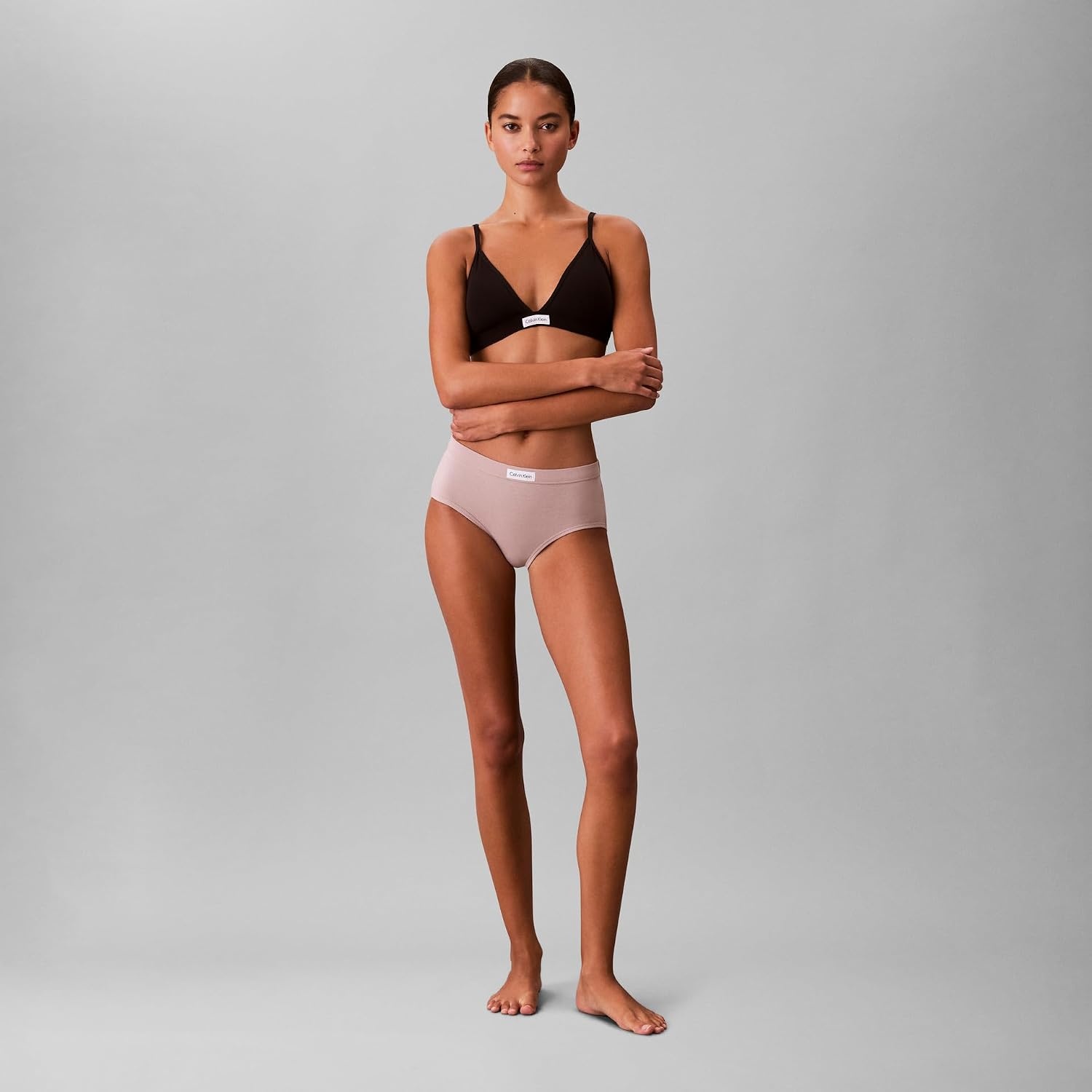 image:imageCalvin Klein Womens Comfort Logo Cotton Stretch Modern Brief Panties 3 PackBlackFresh TaupeFall Berry