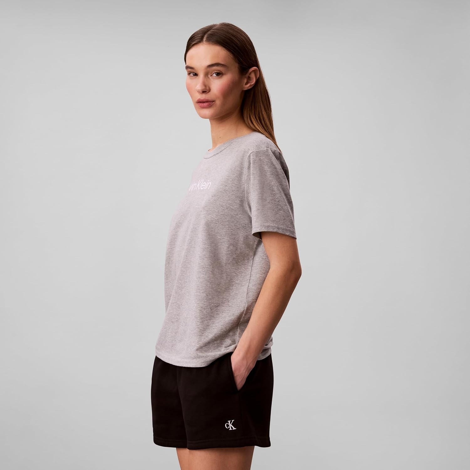 image:imageCalvin Klein Womens Commuter Classic TShirtGrey Heather