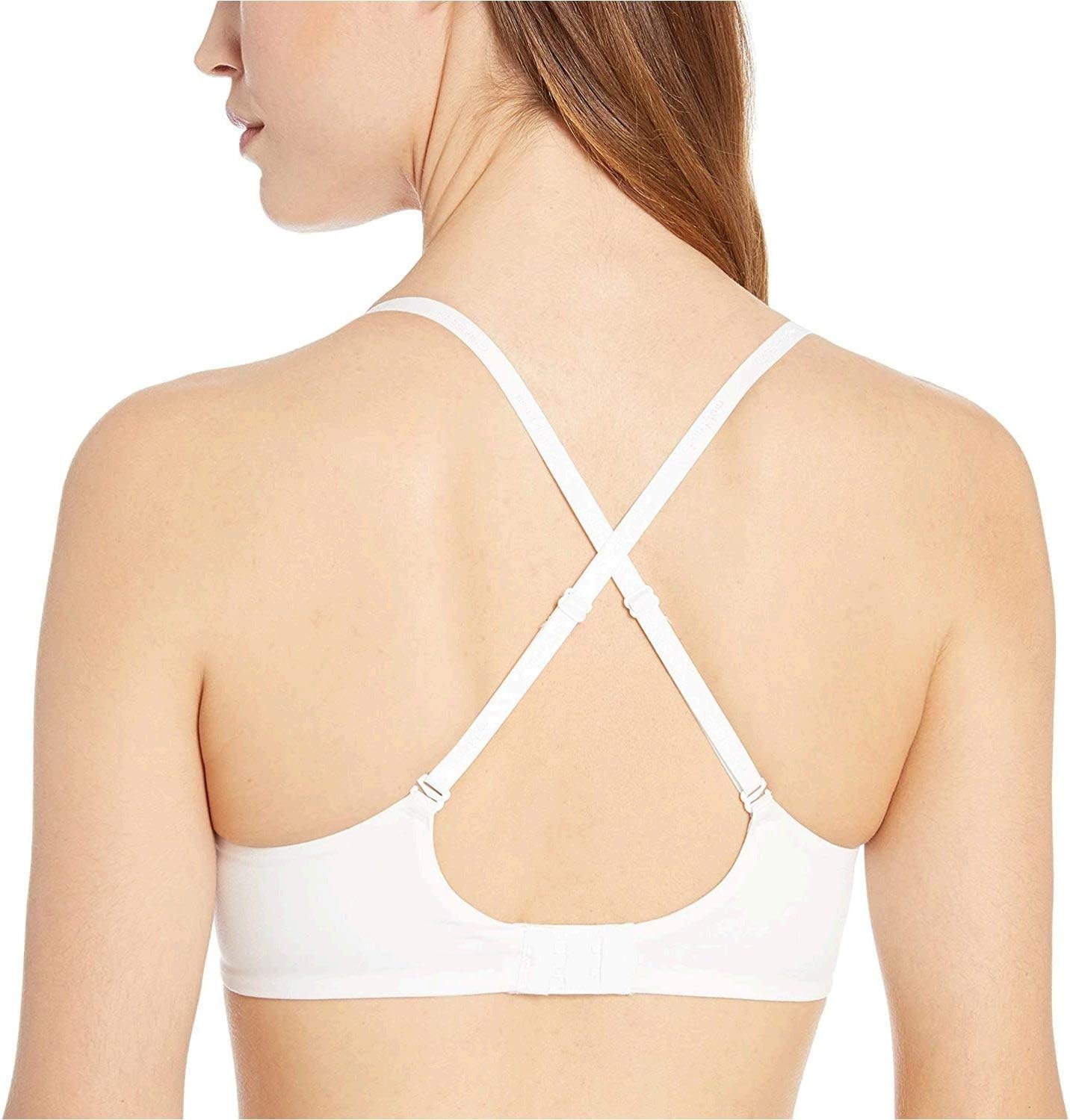 image:imageCalvin Klein Womens Constant Convertible Strap Lightly Lined Demi BraWhite