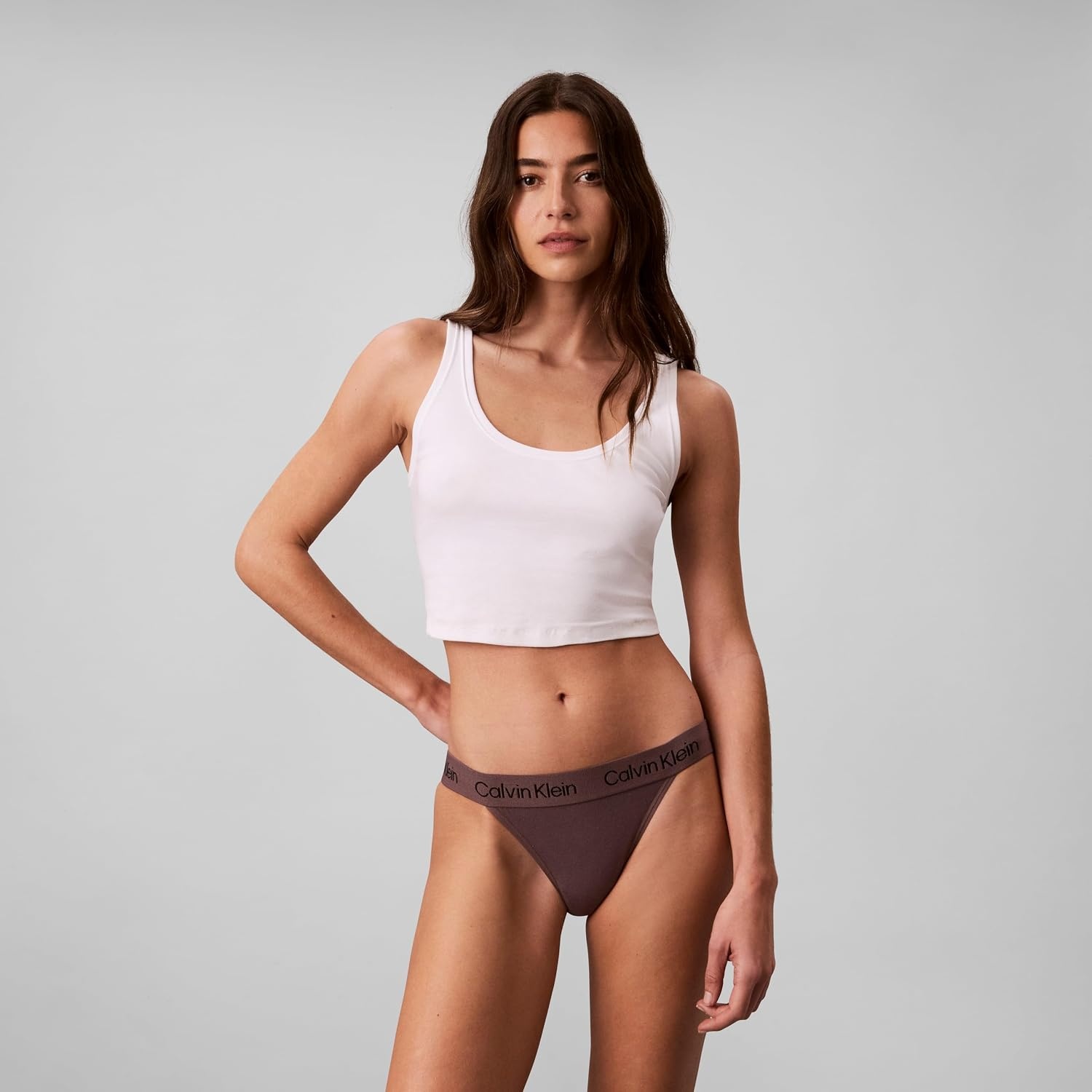 image:imageCalvin Klein Womens Cotton Stretch Renewed String Bikini Panties 3 PackBlack Cedar Sparrow