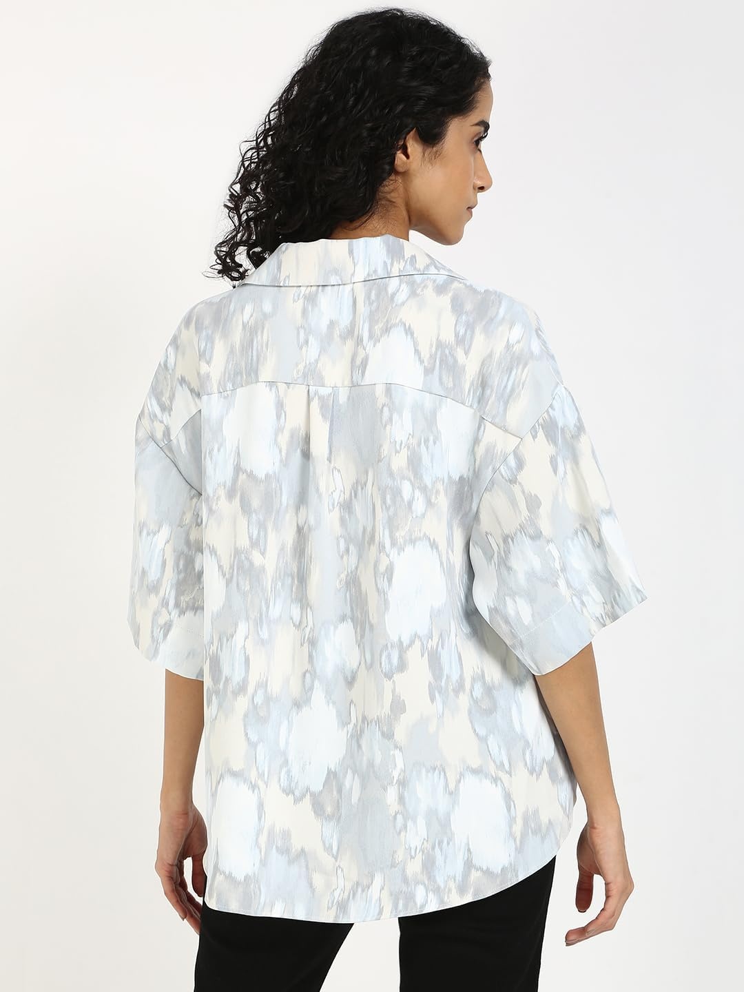image:imageCalvin Klein Womens Crepe Printed Wrap TopBeige