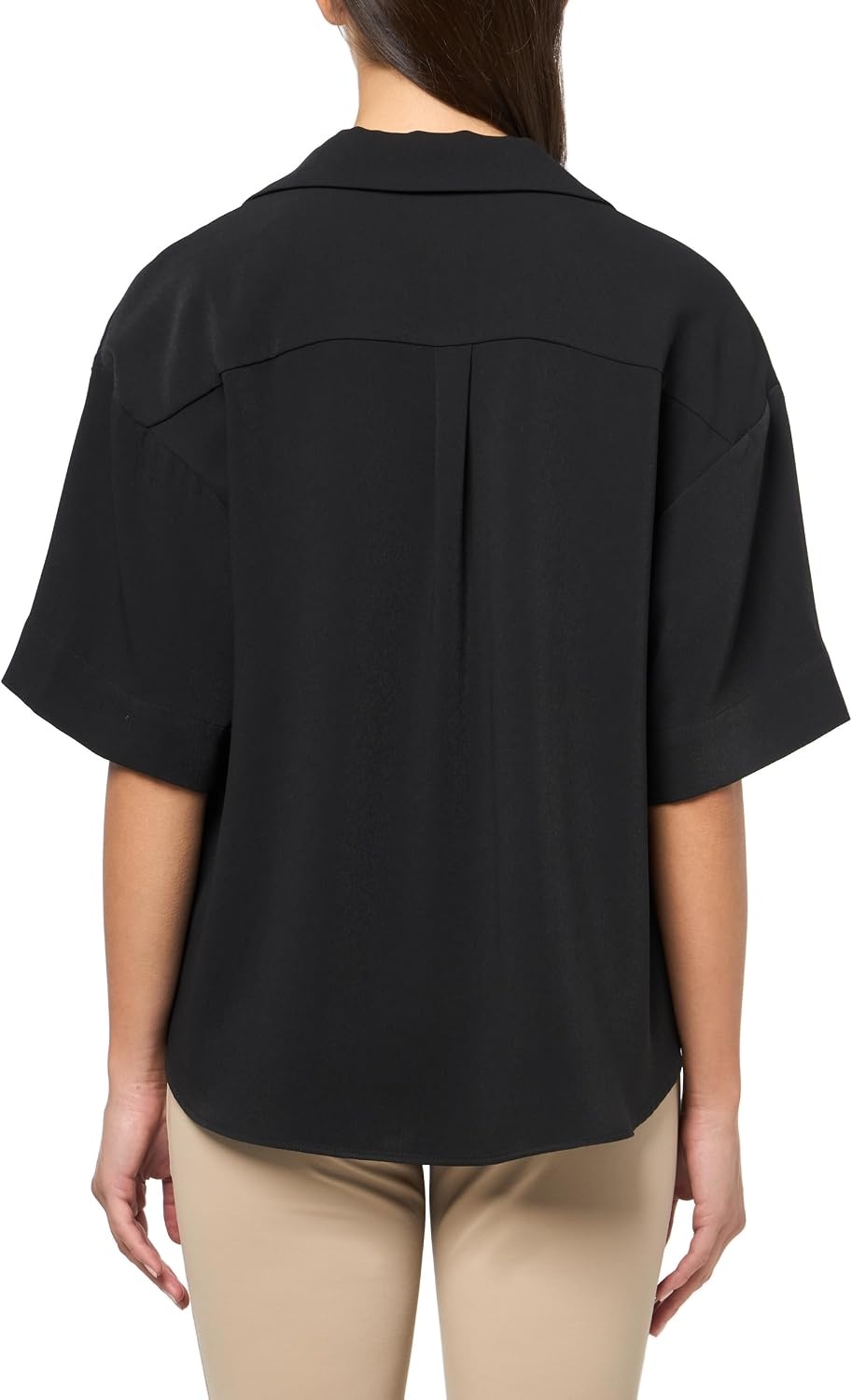 image:imageCalvin Klein Womens Crepe Printed Wrap TopBlack
