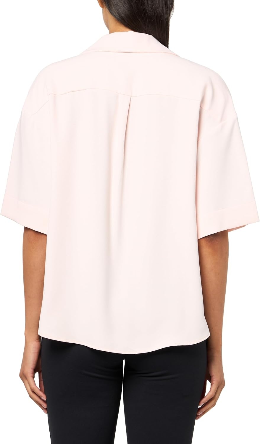 image:imageCalvin Klein Womens Crepe Printed Wrap TopPearl