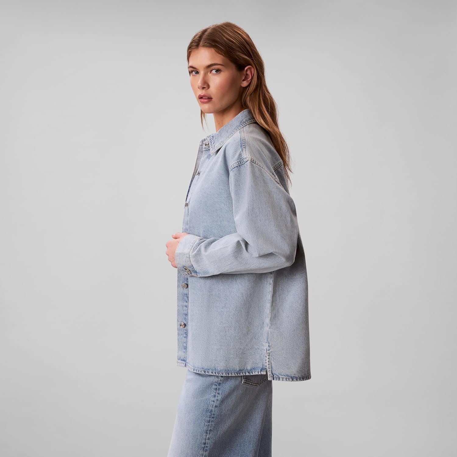 image:imageCalvin Klein Womens Denim Shirt JacketIndigo