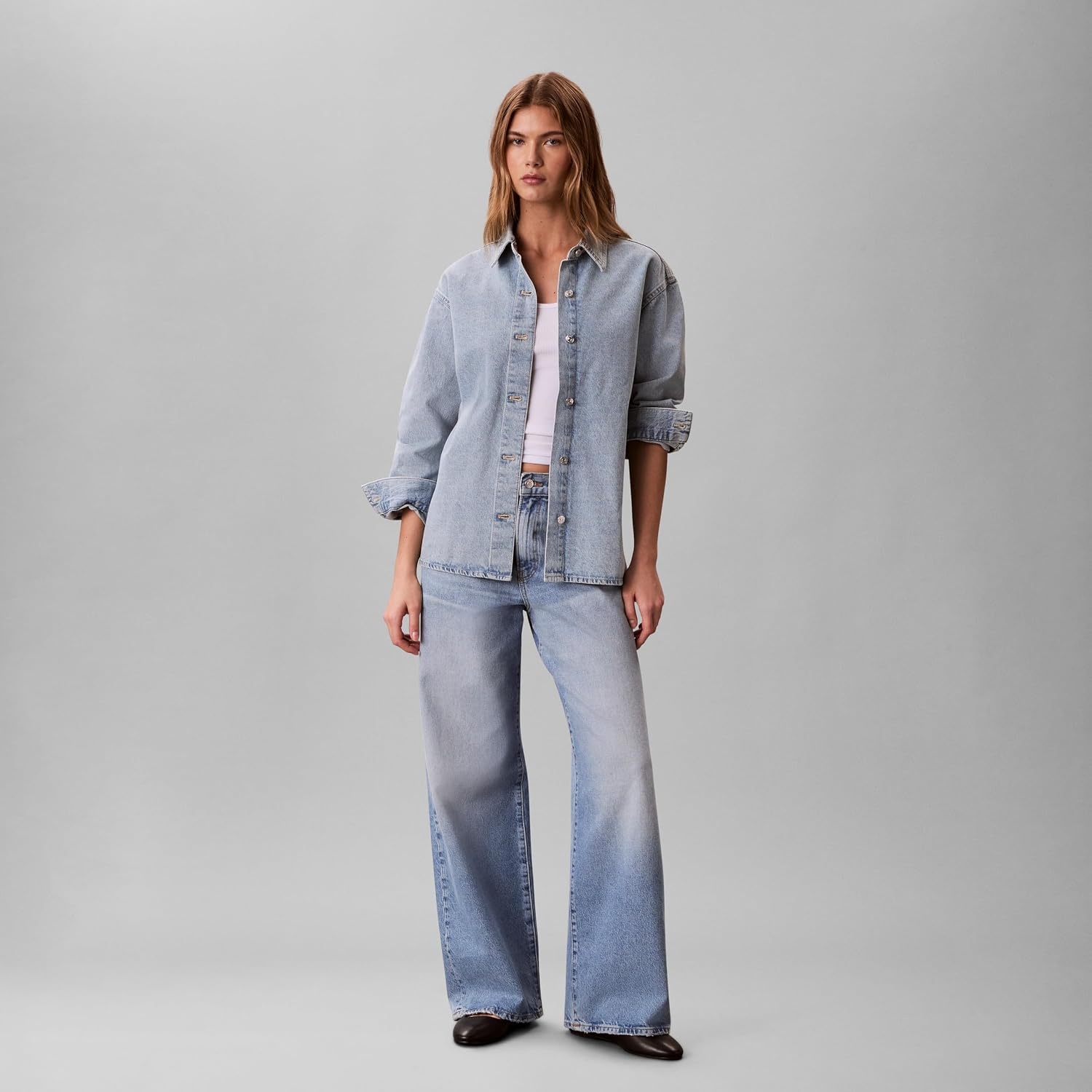 image:imageCalvin Klein Womens Denim Shirt JacketIndigo