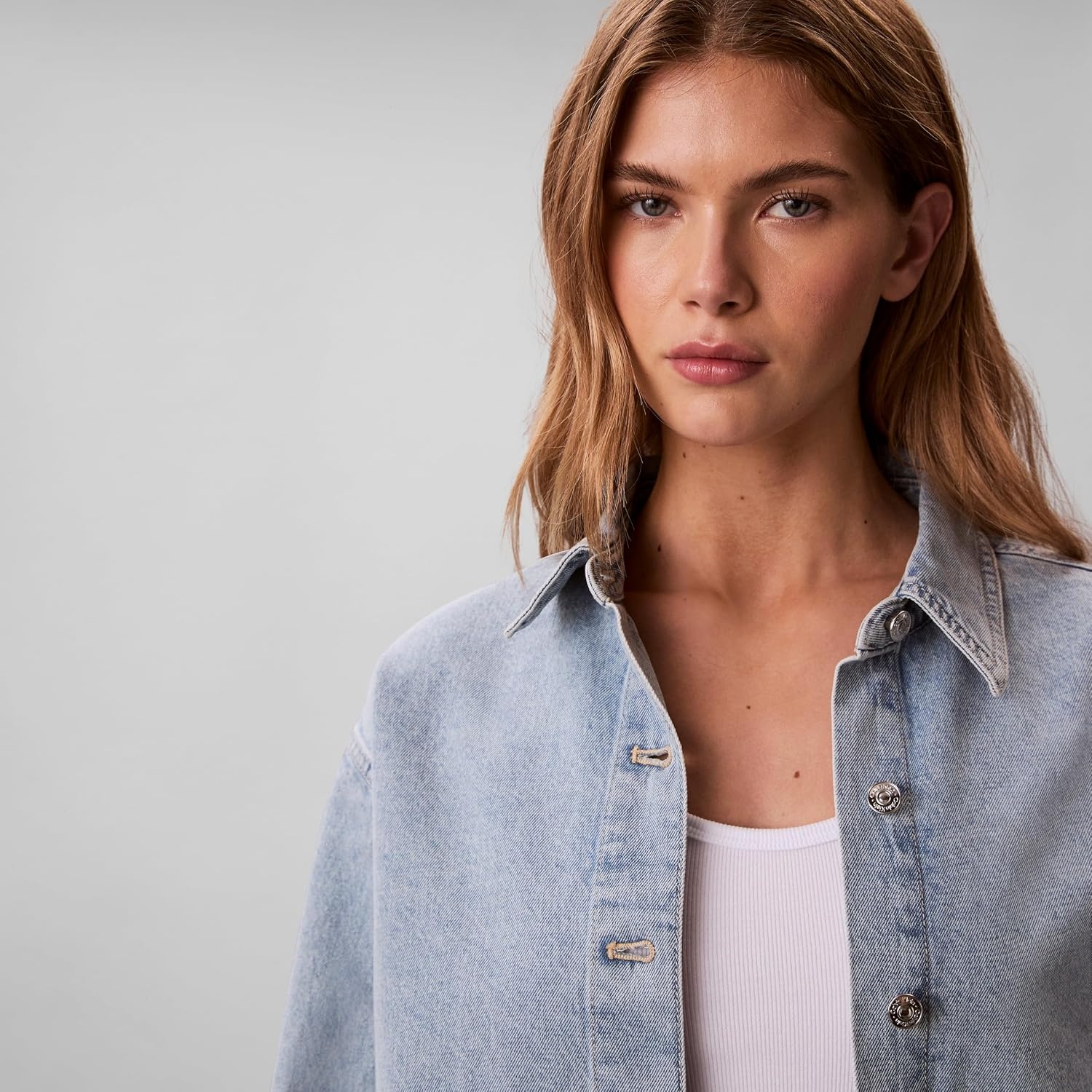 image:imageCalvin Klein Womens Denim Shirt JacketIndigo