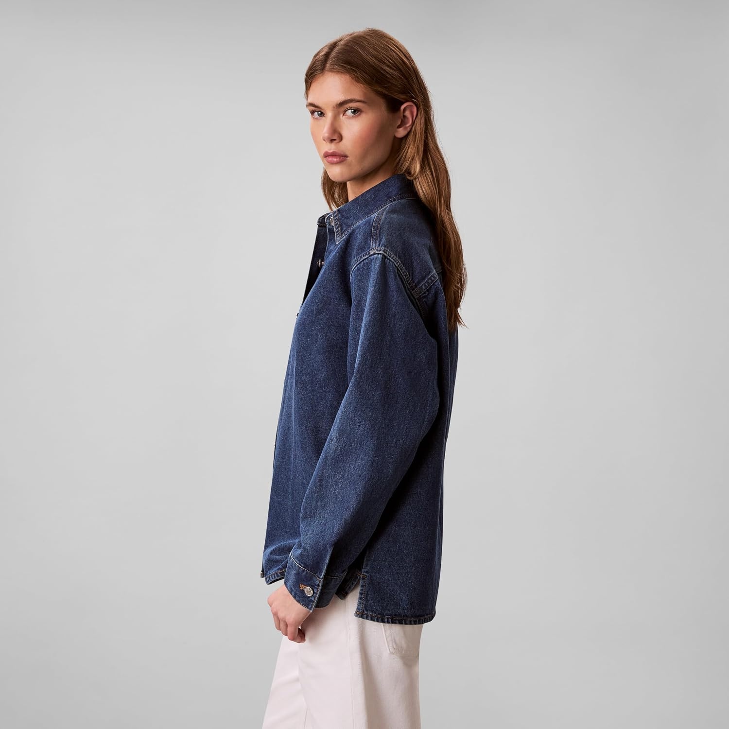 image:imageCalvin Klein Womens Denim Shirt JacketStorm Blue